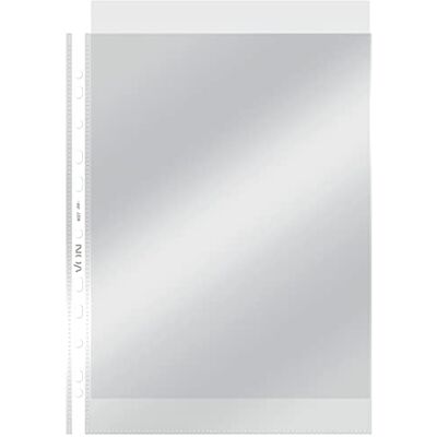 Leitz von Confezione da 10 buste trasparenti A4, 55 micron, apertura superiore, plastica trasparente, di alta qualità, senza acidi, forate, per documenti e documenti, Leitz von Confezione da 10 buste trasparenti A4, 55 micron, apertura superiore, plastica trasparente, di alta qualità, senza acidi, forate, per documenti e documenti,