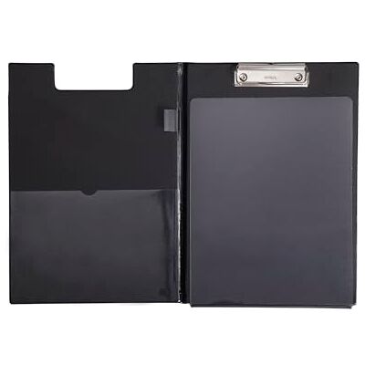 MAUL Portablocco A4 Nero Cartella Rigida con Clip Argento MAUL Portablocco A4 Nero Cartella Rigida con Clip Argento