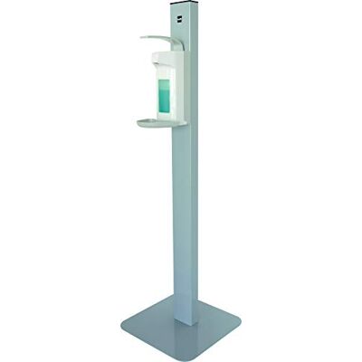Distributore disinfettante helit - Stabile, Argento, Bianco, 1L Distributore disinfettante helit - Stabile, Argento, Bianco, 1L