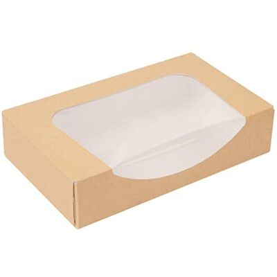 Garcia de Pou 50 unità – Contenitori Sushi+Finestra 'Thepack' 220 G/M2 + Opp 19,7 x 12 x 4,5 cm Marrone Cartone Ondulato Nano-Micro Garcia de Pou 50 unità – Contenitori Sushi+Finestra 'Thepack' 220 G/M2 + Opp 19,7 x 12 x 4,5 cm Marrone Cartone Ondulato Nano-Micro