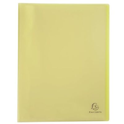Exacompta Rif. 88479E Cartone da 10 portadocumenti Chromaline Pastel 40 buste in cristallo liscio 80 viste per A4 dim 24 x 32 cm copertina in polipro riciclato traslucido giallo Exacompta Rif. 88479E Cartone da 10 portadocumenti Chromaline Pastel 40 buste in cristallo liscio 80 viste per A4 dim 24 x 32 cm copertina in polipro riciclato traslucido giallo