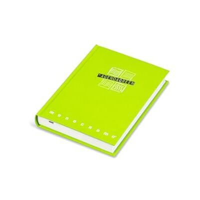 Pigna , Diario MONOCROMO GREEN, f.to 13,2 x 18,3 cm., 12 mesi, data libera, VERDE MELA Pigna , Diario MONOCROMO GREEN, f.to 13,2 x 18,3 cm., 12 mesi, data libera, VERDE MELA