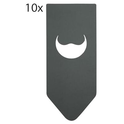 SECURIT Set Da 10 Etichette Per Bottiglie Per Pennarelli A Gesso Liquido Per Caffè, Ristoranti, Bar, Negozi Scrittura Fronte-Retro 1 Pennarello Bianco Incluso 4,5x6,5x0,2cm SECURIT Set Da 10 Etichette Per Bottiglie Per Pennarelli A Gesso Liquido Per Caffè, Ristoranti, Bar, Negozi Scrittura Fronte-Retro 1 Pennarello Bianco Incluso 4,5x6,5x0,2cm