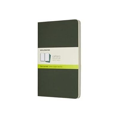 Moleskine Diario Cahier a righe, verde mirto, tascabile, (set da 3) Moleskine Diario Cahier a righe, verde mirto, tascabile, (set da 3)