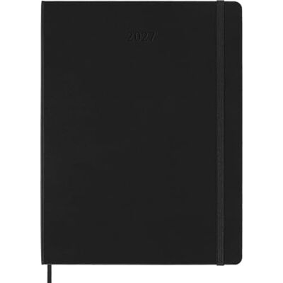 Moleskine Agenda Settimanale Verticale 2027, Planner 12 Mesi PRO Con Copertina Rigida e Chiusura Elastica,Formato XL 19x25 cm, Colore Nero Moleskine Agenda Settimanale Verticale 2027, Planner 12 Mesi PRO Con Copertina Rigida e Chiusura Elastica,Formato XL 19x25 cm, Colore Nero