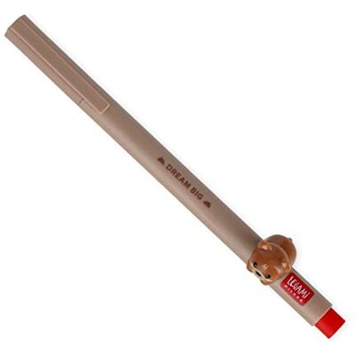 Legami Penna Gel con Animaletto Decorativo Lovely Friends, Tema Teddy Bear, Evita il Rotolamento, Inchiostro Rosso, Animaletto Rimovibile e Ricombinabile, Punta 0,5 mm Legami Penna Gel con Animaletto Decorativo Lovely Friends, Tema Teddy Bear, Evita il Rotolamento, Inchiostro Rosso, Animaletto Rimovibile e Ricombinabile, Punta 0,5 mm