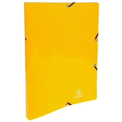 Exacompta Rif. 54899E Cartone da 20 raccoglitori per biglietti lucidi, con elastici, 2 anelli rotondi 15 mm, dorso 20 mm, dimensioni esterne: 32 x 25 cm, formato A4, giallo Exacompta Rif. 54899E Cartone da 20 raccoglitori per biglietti lucidi, con elastici, 2 anelli rotondi 15 mm, dorso 20 mm, dimensioni esterne: 32 x 25 cm, formato A4, giallo