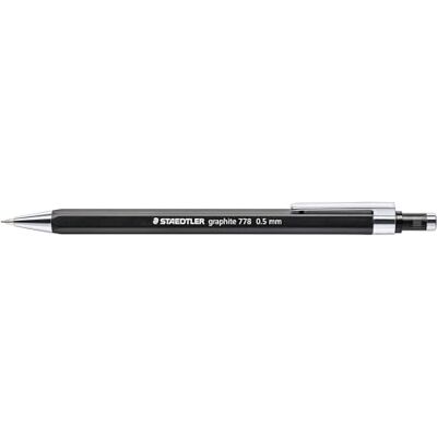 Staedtler graphite 778 05-9 Portamine esagonale, larghezza linea 0,5 mm, punta e clip in metallo, 10 matite portamine in scatola pieghevole di cartone, 778 Staedtler graphite 778 05-9 Portamine esagonale, larghezza linea 0,5 mm, punta e clip in metallo, 10 matite portamine in scatola pieghevole di cartone, 778
