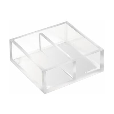 Russell+Hazel Organizer da scrivania in acrilico Twin Bloc piccolo, trasparente, 10,2 x 10,2 x 3,8 cm Russell+Hazel Organizer da scrivania in acrilico Twin Bloc piccolo, trasparente, 10,2 x 10,2 x 3,8 cm