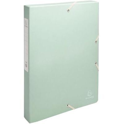 Exacompta Rif. Autentik 59239E 1 scatola con elastici in carta riciclata, 600 g/m2, dorso 2,5 cm, 25 x 33 cm, per documenti in formato A4, colori casuali, consegnato montato Exacompta Rif. Autentik 59239E 1 scatola con elastici in carta riciclata, 600 g/m2, dorso 2,5 cm, 25 x 33 cm, per documenti in formato A4, colori casuali, consegnato montato