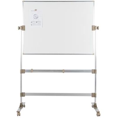 Bi-Office BioFusion lavagna girevole, 106,5 x 75 cm, superficie in acciaio laccato bifacciale, alluminio naturale con biocompositi di conchiglie Bi-Office BioFusion lavagna girevole, 106,5 x 75 cm, superficie in acciaio laccato bifacciale, alluminio naturale con biocompositi di conchiglie