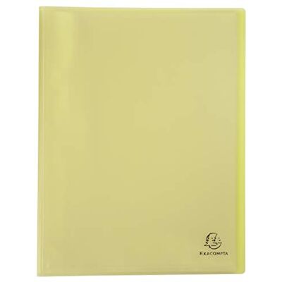 Exacompta Rif. 88479E Confezione da 5 portadocumenti Chromaline Pastel 40 buste in cristallo liscio 80 viste per A4 dim 24 x 32 cm copertina in polipro riciclato traslucido giallo Exacompta Rif. 88479E Confezione da 5 portadocumenti Chromaline Pastel 40 buste in cristallo liscio 80 viste per A4 dim 24 x 32 cm copertina in polipro riciclato traslucido giallo