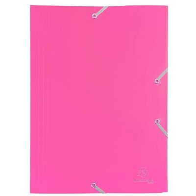 Exacompta CARTELLA PPL CON ELASTICO 24x32CM FUXIA Exacompta CARTELLA PPL CON ELASTICO 24x32CM FUXIA