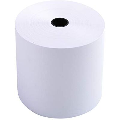 Exacompta Bobines pour Caisses 1 Pli Extra-Blanc 60g/M 76mm X 80mm X 12mm (55m), 10 Pezzi Exacompta Bobines pour Caisses 1 Pli Extra-Blanc 60g/M 76mm X 80mm X 12mm (55m), 10 Pezzi