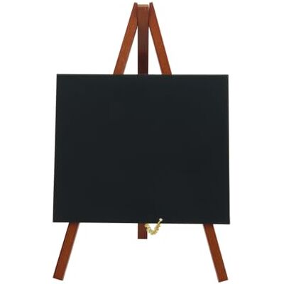 SECURIT Mini Lavagna Con Cavalletto Treppiede Per Pennarelli A Gesso Liquido Per Caffè, Ristoranti, Bar, Negozi Base In Legno Laccato 24,4x15x13,5cm 1 Pennarello Incluso Colore Mogano SECURIT Mini Lavagna Con Cavalletto Treppiede Per Pennarelli A Gesso Liquido Per Caffè, Ristoranti, Bar, Negozi Base In Legno Laccato 24,4x15x13,5cm 1 Pennarello Incluso Colore Mogano