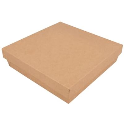 Garcia de Pou 25 pezzi Scatolette+coperchi 'Thepack' 1000 ml 240 g/m2 + 12 pp 18,5 x 18,5 x 4 cm naturale cartone ondulato Nano-Micro Garcia de Pou 25 pezzi Scatolette+coperchi 'Thepack' 1000 ml 240 g/m2 + 12 pp 18,5 x 18,5 x 4 cm naturale cartone ondulato Nano-Micro