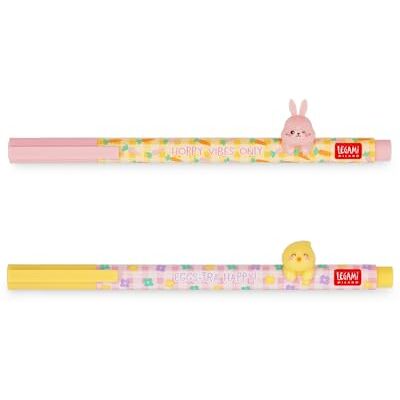 Legami Set di 2 Penne Gel Lovely Friends, Hoppy Easter, Edizione Limitata, Animaletto Decorativo Rimovibile e Ricombinabile, Evita il Rotolamento, Inchiostro Rosa e Viola Legami Set di 2 Penne Gel Lovely Friends, Hoppy Easter, Edizione Limitata, Animaletto Decorativo Rimovibile e Ricombinabile, Evita il Rotolamento, Inchiostro Rosa e Viola