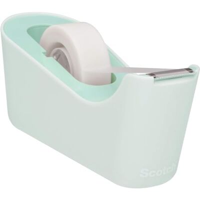 Scotch Dispenser per nastro adesivo C18-M, menta + Nastro adesivo invisibile Magic, 19 mm x 33 m, 1 rotolo/confezione Scotch Dispenser per nastro adesivo C18-M, menta + Nastro adesivo invisibile Magic, 19 mm x 33 m, 1 rotolo/confezione