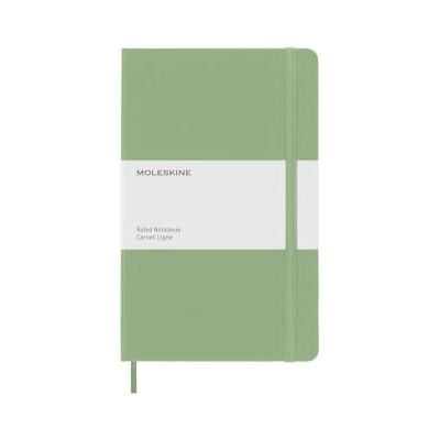 Moleskine Classic Notebook, Taccuino a Righe con Copertina Rigida e Chiusura Elastica, Colore Verde Salice, Formato Large 13 x 21 cm, 240 Pagine Moleskine Classic Notebook, Taccuino a Righe con Copertina Rigida e Chiusura Elastica, Colore Verde Salice, Formato Large 13 x 21 cm, 240 Pagine