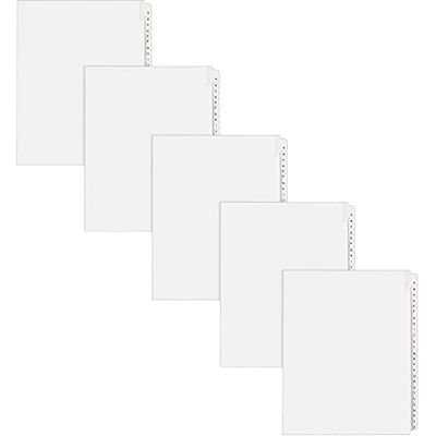 Avery Divisori legali A-Z per raccoglitori a 3 anelli, set da 25 schede, stile Allstate, set di 5 divisori () Avery Divisori legali A-Z per raccoglitori a 3 anelli, set da 25 schede, stile Allstate, set di 5 divisori ()