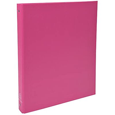 Exacompta rif. 51365E Cartone da 20 raccoglitori rigidi in PP, 4 anelli rotondi diametro 30 mm, dorso 40 mm, dimensioni esterne: 32 x 26 cm, formato A4, colore: rosa Exacompta rif. 51365E Cartone da 20 raccoglitori rigidi in PP, 4 anelli rotondi diametro 30 mm, dorso 40 mm, dimensioni esterne: 32 x 26 cm, formato A4, colore: rosa