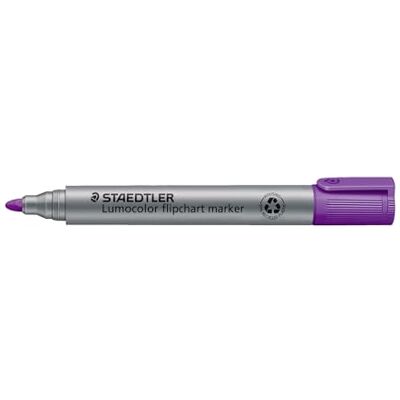 Staedtler 356-6 Lumocolor, Marker da Flipchart, Violet, un pacco con 10 pezzi Staedtler 356-6 Lumocolor, Marker da Flipchart, Violet, un pacco con 10 pezzi