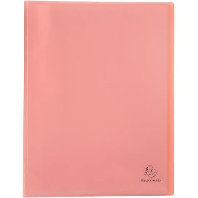Exacompta Rif. 88477E Cartone da 10 portadocumenti Chromaline Pastel 40 buste in cristallo liscio 80 viste per A4 dim 24 x 32 cm copertina in polipro riciclato traslucido corallo Exacompta Rif. 88477E Cartone da 10 portadocumenti Chromaline Pastel 40 buste in cristallo liscio 80 viste per A4 dim 24 x 32 cm copertina in polipro riciclato traslucido corallo