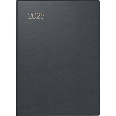 BRUNNEN Agenda tascabile modello 731 (2025), 2 pagine = 1 settimana, A6, 176 pagine, copertina in pelle, nero BRUNNEN Agenda tascabile modello 731 (2025), 2 pagine = 1 settimana, A6, 176 pagine, copertina in pelle, nero