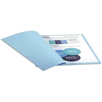 Exacompta Cartelle Semplici, 24x32 cm, Blu Chiaro Exacompta Cartelle Semplici, 24x32 cm, Blu Chiaro