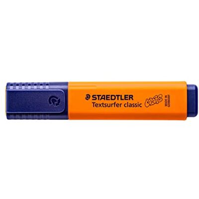Staedtler Evidenziatore Evidenziatore classico arancione, grande capacità di marcatura e durata, asciugatura in pochi secondi, punta a scalpello 1-5 mm, 10 evidenziatori, 364 C-400 Staedtler Evidenziatore Evidenziatore classico arancione, grande capacità di marcatura e durata, asciugatura in pochi secondi, punta a scalpello 1-5 mm, 10 evidenziatori, 364 C-400