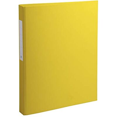 Exacompta Conf. da 10 Raccoglitori Foderati Polipropilene 2 Anelli Tondi 25 mm in Terza di Copertina Dorso 40 mm F.to Esterno 25.5x32 cm per A4 Colore Giallo Exacompta Conf. da 10 Raccoglitori Foderati Polipropilene 2 Anelli Tondi 25 mm in Terza di Copertina Dorso 40 mm F.to Esterno 25.5x32 cm per A4 Colore Giallo
