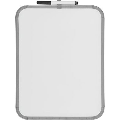 Bi-Office Lavagna Magnetica Easy Cancellabile a Secco, 28 x 36 cm, Lavagnetta Con Cornice Grigia, Incluso 1 pennarello e 2 calamite Bi-Office Lavagna Magnetica Easy Cancellabile a Secco, 28 x 36 cm, Lavagnetta Con Cornice Grigia, Incluso 1 pennarello e 2 calamite