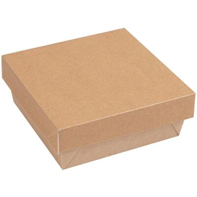 Garcia de Pou 25 pezzi Scatolette+coperchi 'Thepack' 500 ml 220 G/M2 + 12 pp 12 x 12 x 5 cm naturale cartone ondulato Nano-Micro Garcia de Pou 25 pezzi Scatolette+coperchi 'Thepack' 500 ml 220 G/M2 + 12 pp 12 x 12 x 5 cm naturale cartone ondulato Nano-Micro
