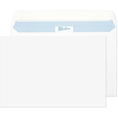 Blake Premium Office 152 x 229 mm 120 g/m2 Portafoglio Stacca e sigilla () Bianco ultra wove, Confezione da 500 Blake Premium Office 152 x 229 mm 120 g/m2 Portafoglio Stacca e sigilla () Bianco ultra wove, Confezione da 500