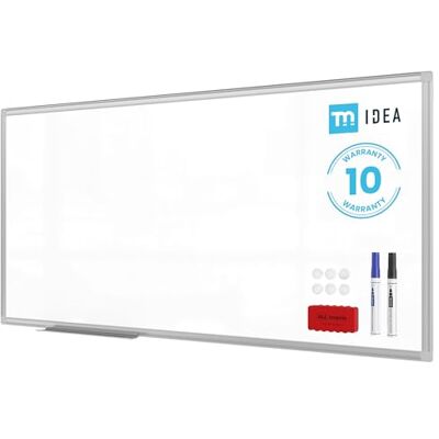 ALLboards Lavagna magnetica bianca 120x60 cm con cornice in alluminio + set di accessori TM IDEA® serie Flex ALLboards Lavagna magnetica bianca 120x60 cm con cornice in alluminio + set di accessori TM IDEA® serie Flex