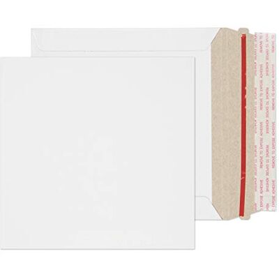 Blake VITA Packaging 164 x 164 mm 350 g/m2 Cartone rinforzato Stacca e sigilla () Cartoncino bianco, Confezione da 200 Blake VITA Packaging 164 x 164 mm 350 g/m2 Cartone rinforzato Stacca e sigilla () Cartoncino bianco, Confezione da 200