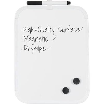 Bi-Office Pannello Magnetico Easy Cancellabile a Secco Cornice, 27.5x35.5 cm, Bianco Bi-Office Pannello Magnetico Easy Cancellabile a Secco Cornice, 27.5x35.5 cm, Bianco