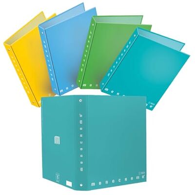 Pigna , Raccoglitore con anelli f.to A4 i MONOCROMO GREEN, raccoglitori con anelli, organizzazione Documenti, Formato 27x32 cm., 5 pezzi Pigna , Raccoglitore con anelli f.to A4 i MONOCROMO GREEN, raccoglitori con anelli, organizzazione Documenti, Formato 27x32 cm., 5 pezzi
