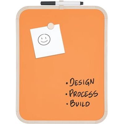 Bi-Office Lavagna magnetica Easy Tangerine, 27,9x35,5cm, superficie in acciaio laccato, montatura in plastica beige Bi-Office Lavagna magnetica Easy Tangerine, 27,9x35,5cm, superficie in acciaio laccato, montatura in plastica beige