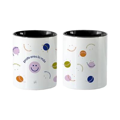 UO Portapenne Profe Sei il massimo. per scrivania originale e divertente. Regalo per insegnanti. Design moderno ed elegante per l'ufficio. Ceramica Multicolore. UO Portapenne Profe Sei il massimo. per scrivania originale e divertente. Regalo per insegnanti. Design moderno ed elegante per l'ufficio. Ceramica Multicolore.