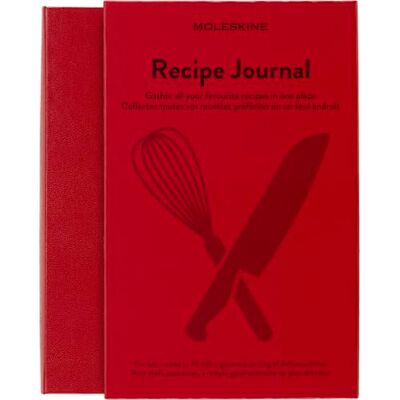 Moleskine Recipe Journal, Quaderno A Tema per Raccogliere e Organizzare Le Tue Ricette, Copertina Rigida, Formato Large 13 x 21 cm, 400 Pagine Moleskine Recipe Journal, Quaderno A Tema per Raccogliere e Organizzare Le Tue Ricette, Copertina Rigida, Formato Large 13 x 21 cm, 400 Pagine