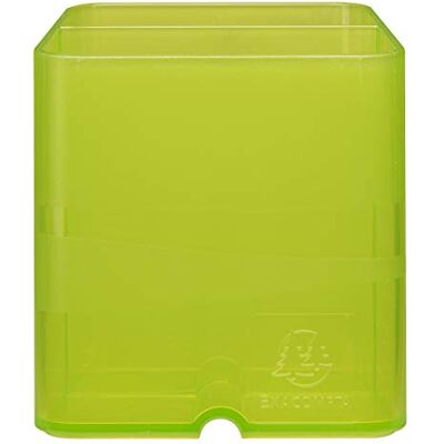 Exacompta Cod. Confezione da 10 Portapenne per scrivania Pen-Cube Linicolor 2 scomparti di dimensioni ed altezze diverse Dimensioni (PxLxA): 7,4x7,4x9,3 cm Verde mela traslucido Exacompta Cod. Confezione da 10 Portapenne per scrivania Pen-Cube Linicolor 2 scomparti di dimensioni ed altezze diverse Dimensioni (PxLxA): 7,4x7,4x9,3 cm Verde mela traslucido