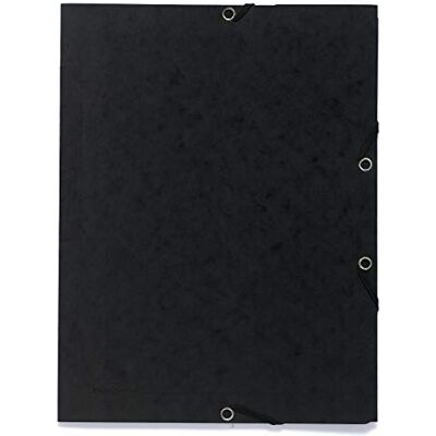 Exacompta Rif. Cartella elastica a 3 lembi 240 x 320 mm, adatta per conservare documenti A4, 355 g/m² screziato Nero (confezione da 25) Exacompta Rif. Cartella elastica a 3 lembi 240 x 320 mm, adatta per conservare documenti A4, 355 g/m² screziato Nero (confezione da 25)
