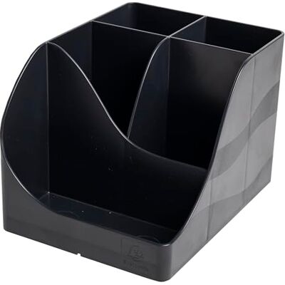 Exacompta Rif. 69514D Cartone da 4 portapenne Pen Wave Neo Deco nero 5 scomparti 4 scomparti alti per utensili grandi 1 scomparto basso per piccoli utensili Exacompta Rif. 69514D Cartone da 4 portapenne Pen Wave Neo Deco nero 5 scomparti 4 scomparti alti per utensili grandi 1 scomparto basso per piccoli utensili