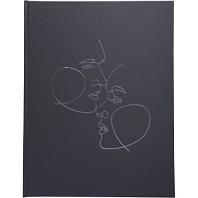 Exacompta Ref. 1 Libro degli ospiti 100 pagine bordo argento Arte Nero Exacompta Ref. 1 Libro degli ospiti 100 pagine bordo argento Arte Nero