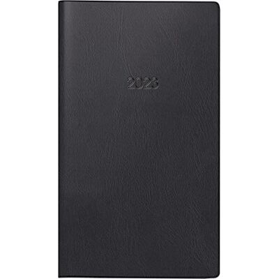 BRUNNEN Calendario mensile modello 753 2023 dimensioni foglio 8,7 x 15,3 cm, nero, BRUNNEN Calendario mensile modello 753 2023 dimensioni foglio 8,7 x 15,3 cm, nero,