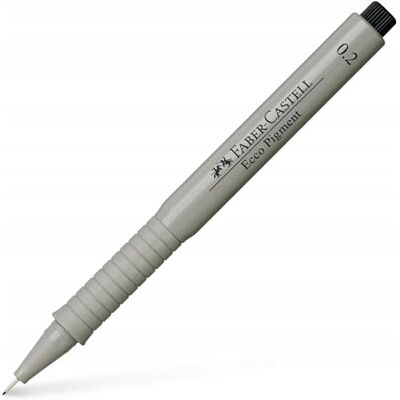 Faber-Castell 166299 Penna a inchiostro Ecco Pigment 0,2 mm, nero, 1 pezzo Faber-Castell 166299 Penna a inchiostro Ecco Pigment 0,2 mm, nero, 1 pezzo