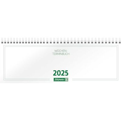 BRUNNEN Taccuino orizzontale, mod. 772 2025, 297 x 105 mm, in cartone, bianco BRUNNEN Taccuino orizzontale, mod. 772 2025, 297 x 105 mm, in cartone, bianco