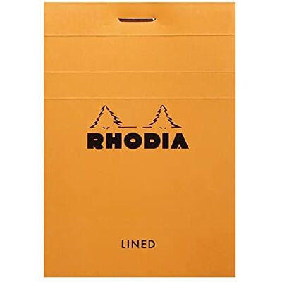 Rhodia 11600C, 7,4x10,5 cm, copertina arancione, punto metallico Rhodia 11600C, 7,4x10,5 cm, copertina arancione, punto metallico