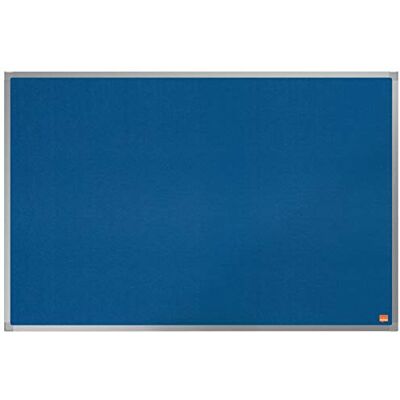 Nobo Pannello in Feltro, 900 x 600 mm, Cornice in Alluminio, Sistema di Montaggio ad Angolo, Gamma Essence, Blu, Nobo Pannello in Feltro, 900 x 600 mm, Cornice in Alluminio, Sistema di Montaggio ad Angolo, Gamma Essence, Blu,